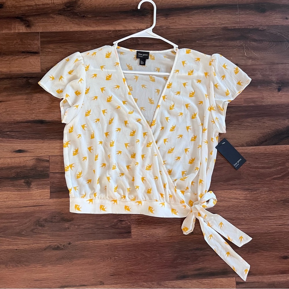 Free Press Wrap Top